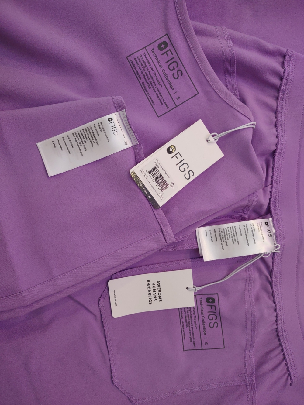 Figs Wild Iris Scrub Set - Picture 4 of 4